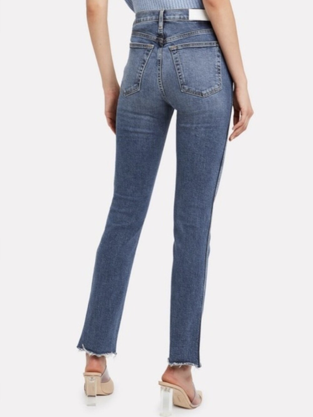 Re/Done Double Needle Long Jeans